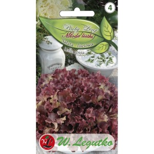 Nasiona na młode listki  >>> sałata liściowa Lollo Rossa >>> baby leaf Legutko
