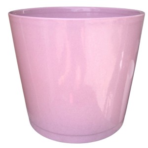 Różowa osłonka na doniczkę Scheurich 883 Cashmere Rose 11 ceramiczna