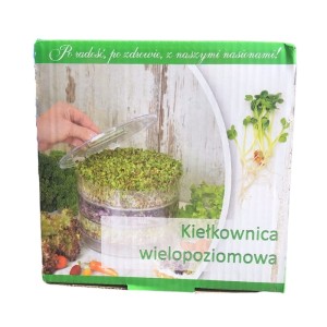 Kiełkownica wielopoziomowa Legutko • zdrowe kiełki łatwo i wygodnie