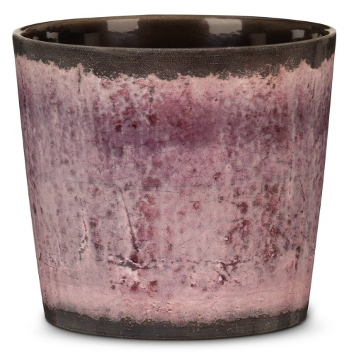 Fioletowa osłoa na donicę osłonka ceramiczna Scheurich Malva Glaze.jpg