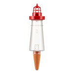 Nawadniacz do doniczki Scheurich Lighthouse latarnia morska transparentna + czerwona M