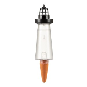 Nawadniacz do doniczki Scheurich Lighthouse latarnia morska transparentna + czarna XL