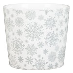 Świąteczna osłonka w srebrne śnieżynki  870 Silver Snow 13 Scheurich Boże Narodzenie 