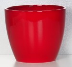 Czerwona mini osłonka na doniczkę Scheurich 920 Red 09