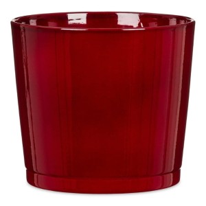 Ciemnoczerwona osłonka na doniczkę Scheurich 883 Dark Red 17 ceramiczna 