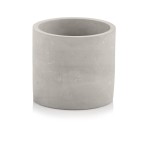 Szara betonowa osłonka na doniczkę  walec Etno 14 cm 05.148 Polnix
