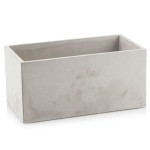 Szara betonowa podłużna misa Polnix  Etno 26 cm 46.017
