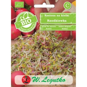 Nasiona na kiełki BIO rzodkiewka - Legutko 10g