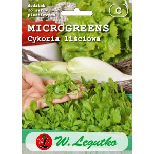 Microgreens cykoria liściowa - Legutko >>> nasiona na mikrolistki 3g