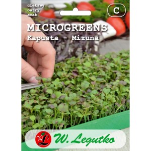 Microgreens kapustka - Mizuna - Legutko >>> nasiona na mikrolistki 2g