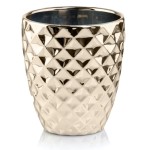 Diamentowa złota osłonka na storczyka lustrzana glamour crystal Polnix  Gold 01.013