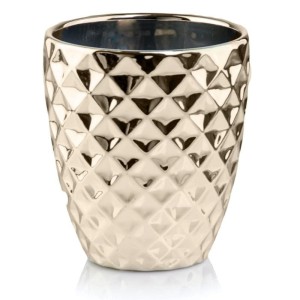 Diamentowa złota osłonka na storczyka lustrzana glamour crystal Polnix  Gold 01.013
