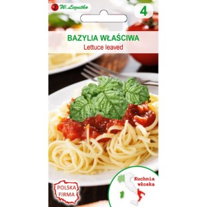 Bazylia właściwa Lettuce Leaved Legutko nasiona 1g  >>> ziołowy ogród