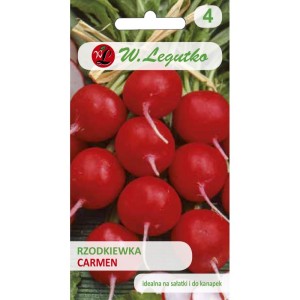Rzodkiewka okrągła czerwona Carmen  >>> nasiona Legutko 10g