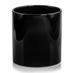 Czarna osłonka na doniczkę walec 16 cm doniczka Polnix 31.067