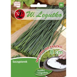 Szczypiorek Medium Leaf Legutko nasiona na krążku  >>> ziołowy ogród