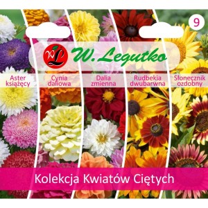 Kwiaty cięte - kolekcja 5 gatunków >>> nasiona Legutko