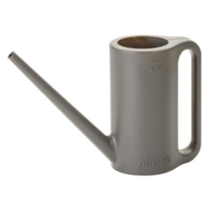 Ciemnoszara antracytowa konewka domowa Max Plastia 1,5 l do kwiatów domowych, balkonowych, tarasowych