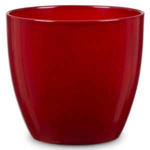 Czerwona osłonka na doniczkę Scheurich Energy Red 920 połysk 13 