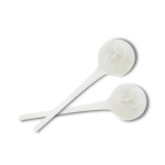 Biały szklany nawadniacz - kula nawadniająca do roślin doniczkowych - śr. 9 cm wys. 30 cm Polnix - 2 szt