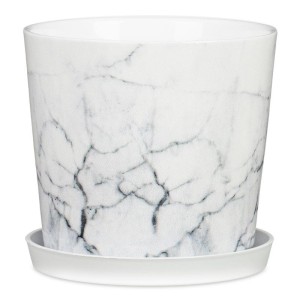 Marmurkowa doniczka z podstawką 872 Scheurich Cool Marble 13