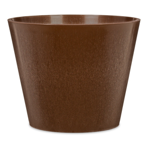 Duża brązowa donica Scheurich 265 Purista Walnut 40