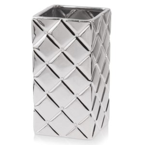 Srebrny wazon ceramiczny z kryształkami Polnix Glamour 02.710