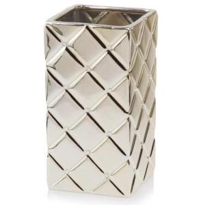 Złoty wazon ceramiczny z kryształkami Polnix Glamour 02.711
