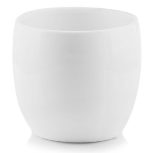 Biała osłonka na doniczkę kula 23 cm doniczka Polnix Piano 31.069