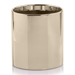 Złota osłonka na doniczkę walec 8 cm lustrzana Polnix 31.099 >>> mini doniczka na kaktusy 