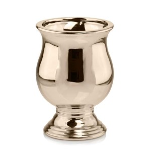 Złota lustrzana donica ceramiczna kielich 31.119 Polnix Gold >>> osłonka na nóżce glamour