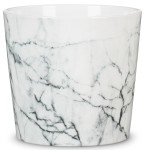 Marmurkowa osłonka na doniczkę 870 Scheurich Cool Marble 18