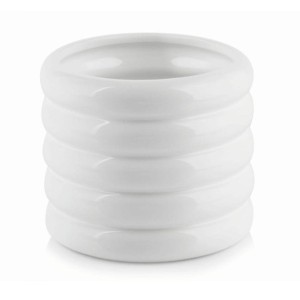 Biała osłonka na doniczkę walec 15 cm Polnix Barcelona 05.180