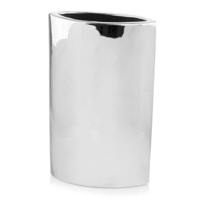 Srebrny wazon ceramiczny Polnix Moon 31.086 31 cm