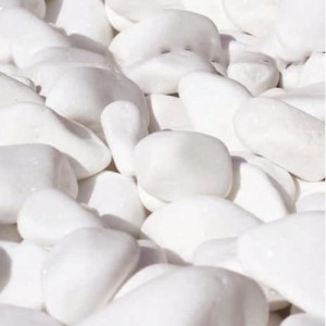 Białe kamienie dekoracyjne 1-3 cm Polnix 51.501.01 otoczaki 2,5 kg