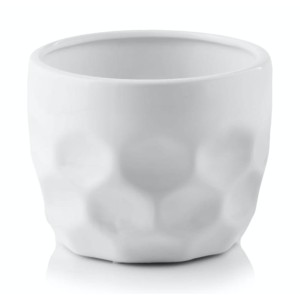 Biała osłonka na doniczkę 12 cm Polnix Spring 15.002