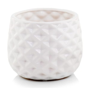 Biała perłowa osłonka na doniczkę 16 cm Polnix 02.651
