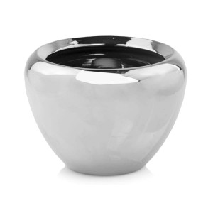 Srebrna lustrzana osłonka doniczka glamour Polnix Moon 31.061 ⌀ 20 cm