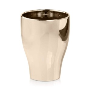 Złota lustrzana osłonka do storczyka glamour Polnix Gold 31.096 wys. 18 cm 