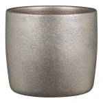 Ceramiczna osłonka na doniczkę Scheurich 900 Sparkling Silver 15 metaliczna