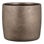 Brązowa osłonka na doniczkę Scheurich 900 Sparkling Bronce 13 metaliczna