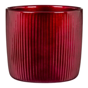 Bordowa osłonka na doniczkę Scheurich 909 Brillant Bordeaux 13 