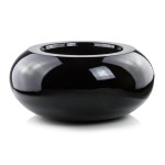 Czarna nowoczesna donica UFO • misa ⌀ 72 cm • włókno szklane fiberglass Polnix 95.029