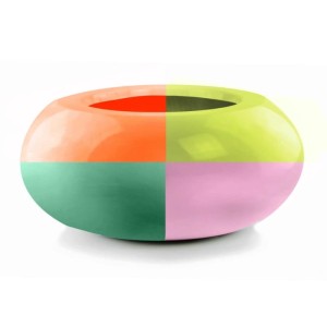 Nowoczesna donica UFO • kolor RAL na zamówienie • misa ⌀ 72 cm • włókno szklane fiberglass Polnix 95.110