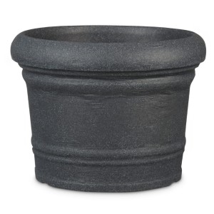 Bardzo duża donica Scheurich Venice / Formia 60 cm Schwarz Granit czarny granit • odporna donica całoroczna 064