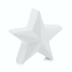 Biała figurka ceramiczna gwiazdka >>> dekoracje na Boże Narodzenie 8