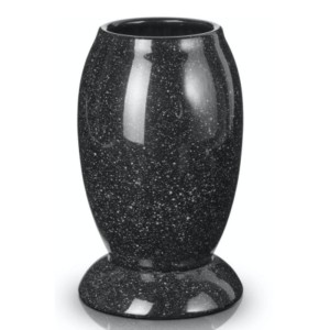 Wazon nagrobkowy ceramiczny czarny marmur Polnix 70.002 na cmentarz