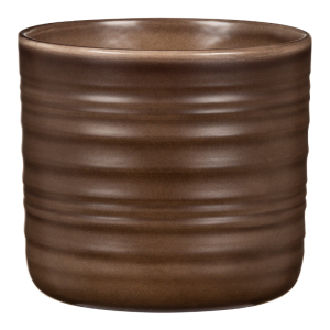 Brązowa osłonka na doniczkę Scheurich 850 Dark Oak 20