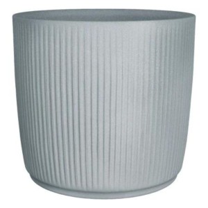 Elegancka donica Scheurich Linetto 47 Stony Grey szara w prążki