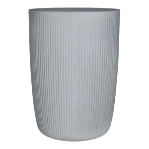 Elegancka wysoka donica Scheurich Linetto 54 High Stony Grey szara w prążki